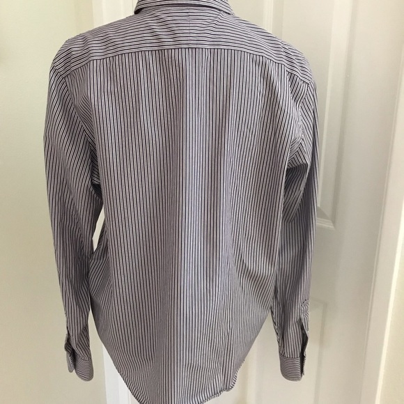 Lauren Ralph Lauren Women’s Striped Oxford Sz Lg - Picture 3 of 5